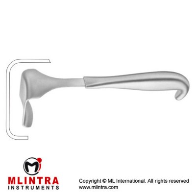 Tudor-Edwards Retractor Stainless Steel, 20.5 cm - 8" Blade Size 55 x 47 mm